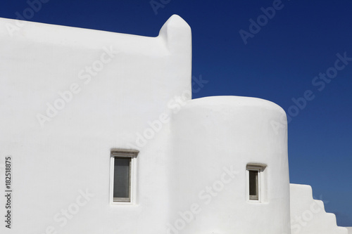 Traditional white house at Cyclades Greece