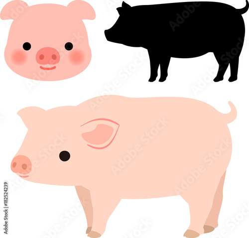 ブタのイラストセット