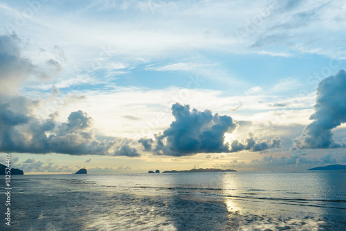 colorful at the sea landscape