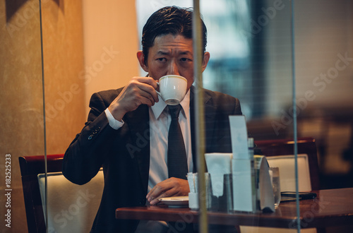 Photography Senior business man moments on the streets of Tokyo