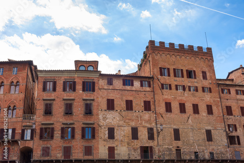Wallpaper Mural Piazza del Campo, Siena, Italy.The historic centre of Siena has been declared by UNESCO a World Heritage Site. Beautiful historic buildings and palaces. Torontodigital.ca