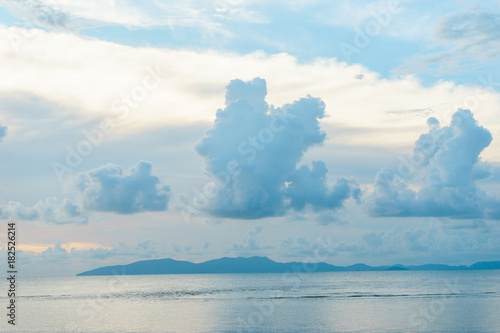 colorful at the sea landscape