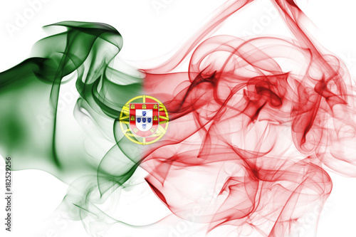 Portugal flag smoke
