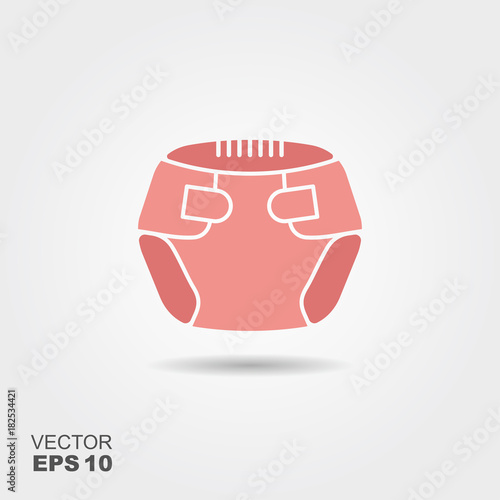 Baby pink diaper.