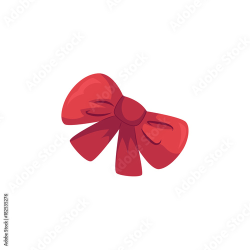 vector flat cartoon fancy child kid festive bowtie. Party accessory icon object for your design. Isolated illustration on a white background.