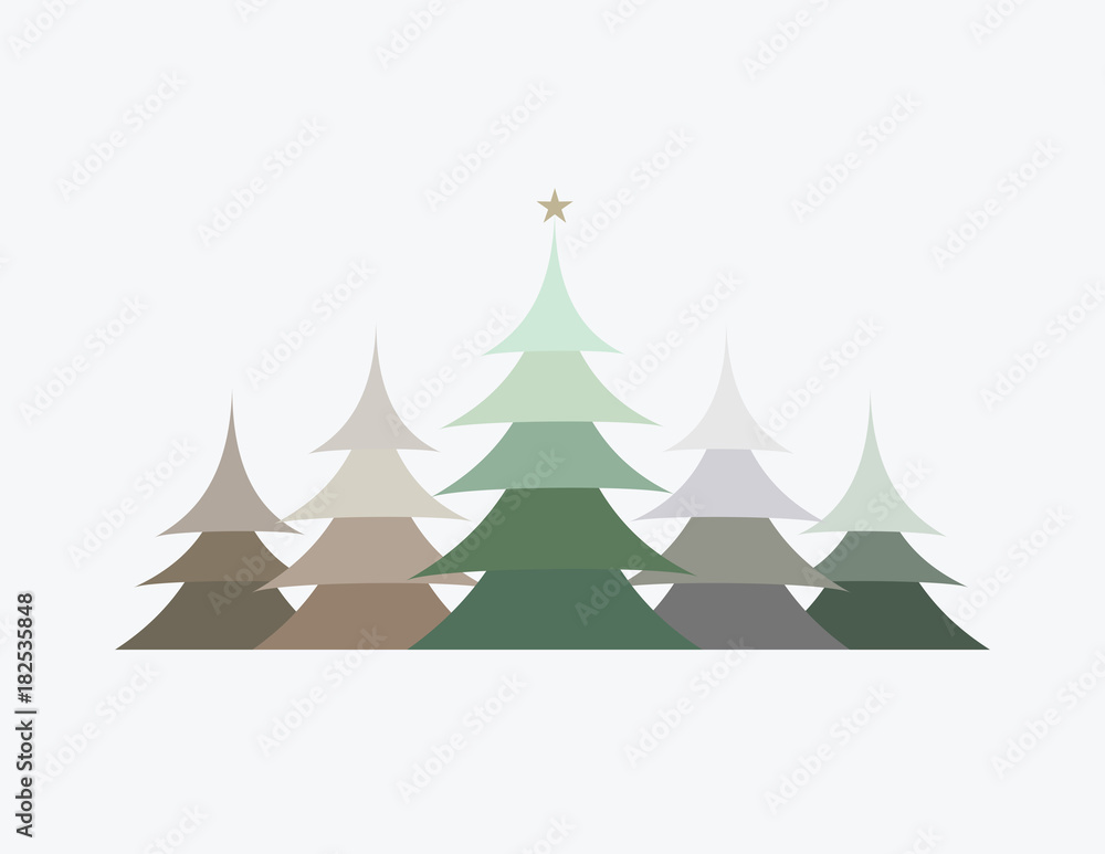 Fototapeta premium Greeting Card Christmas - Illustration
