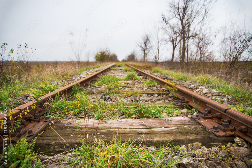 old and abandoned railroad in Serbia old and abandoned railroad in Serbia