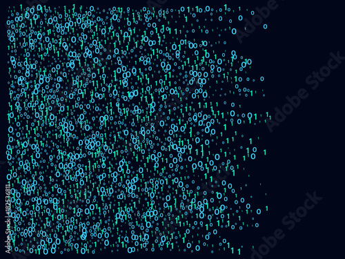 Cyber Monday Confetti. Computer Technology Futuristic Background. Falling Down binary circuit. Futurist Programmers Cyber Monday Confetti. Virtual Reality, Digital Database, Big Data Global Network