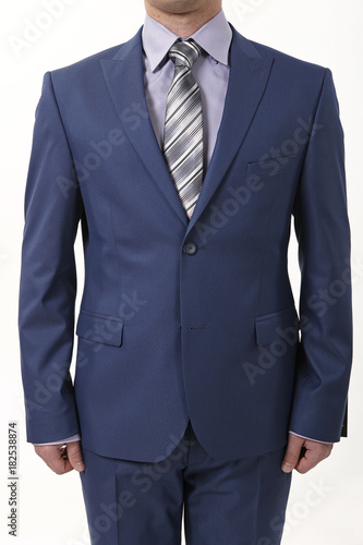 men's jacket on a white background. material structure.