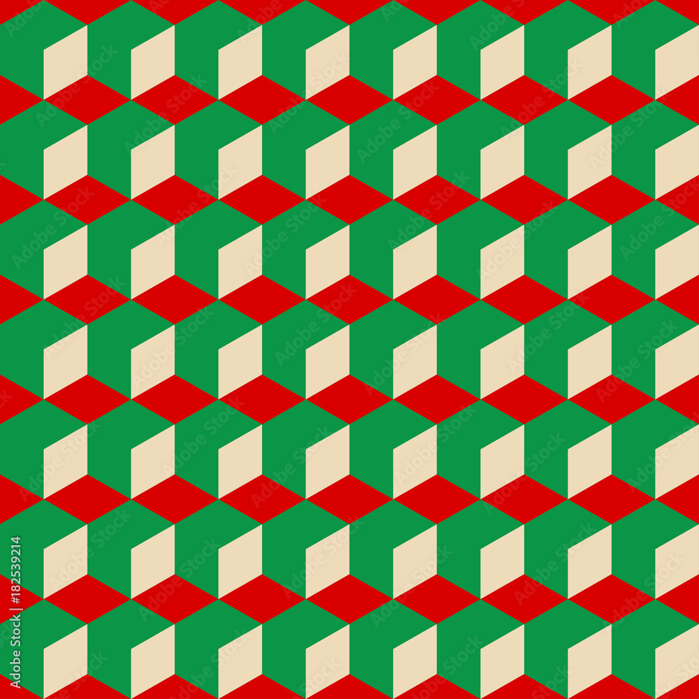 Red and green pattern Red and green pattern
