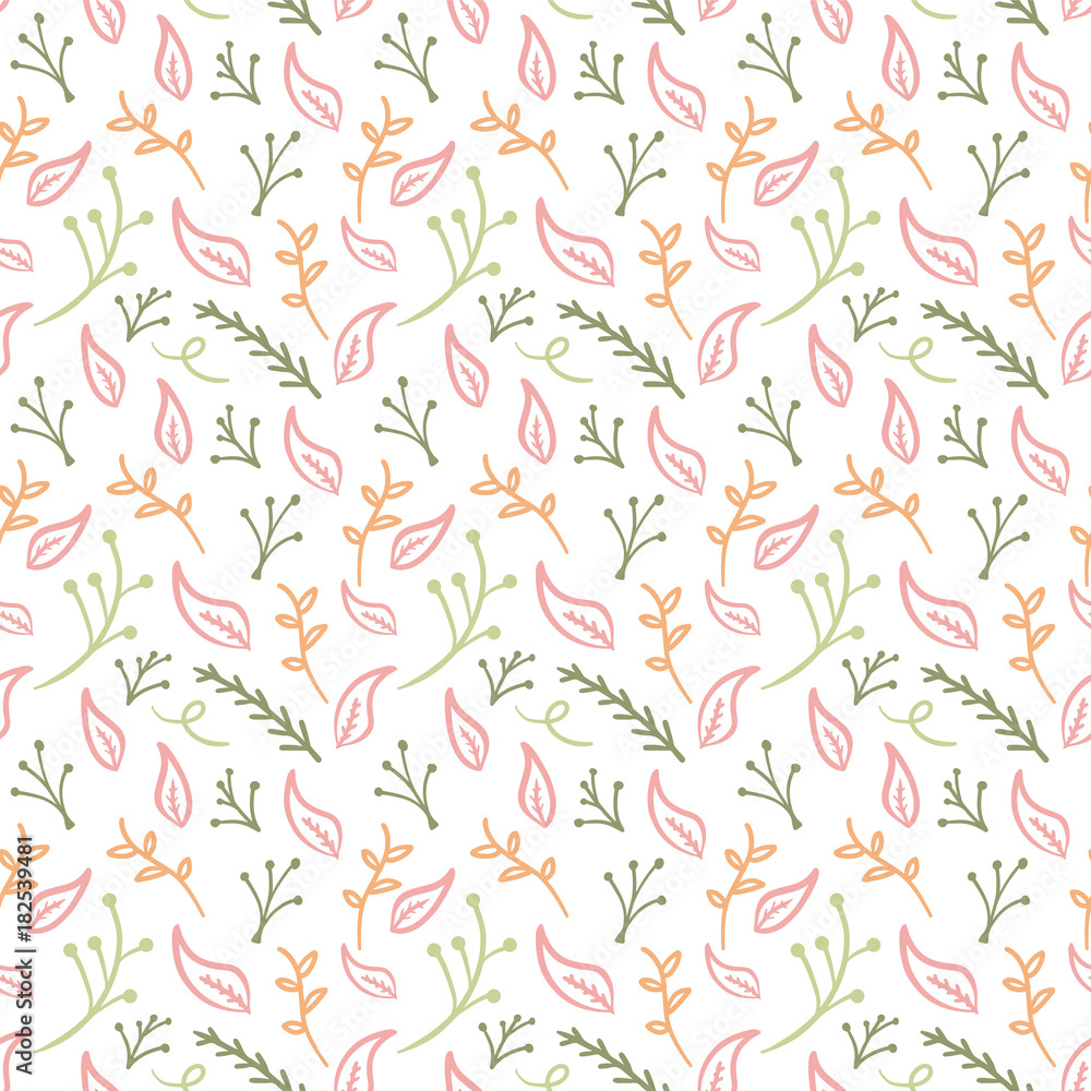 Floral Seamless Tulip Pattern Vector Floral Seamless Tulip Pattern Vector