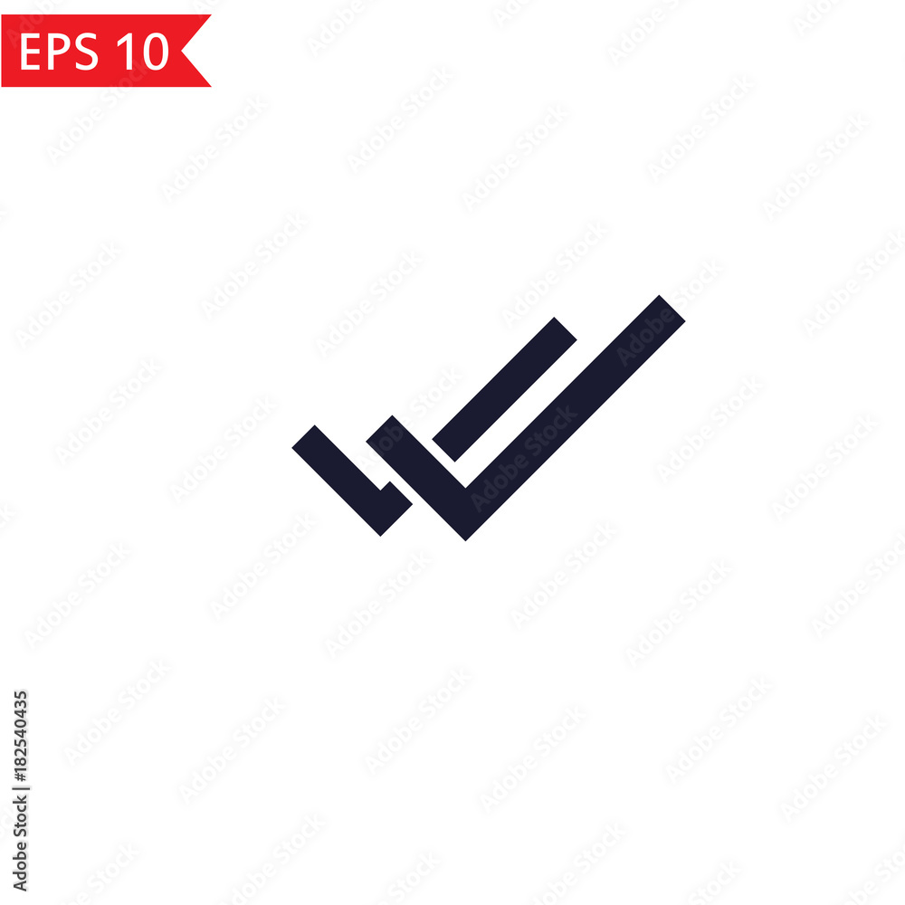 Double check icon. Double check icon.
