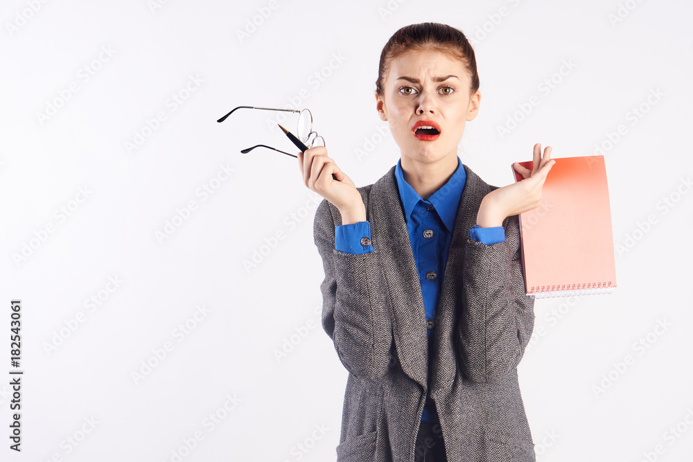 business woman tired and faced with difficulty business woman tired and faced with difficulty