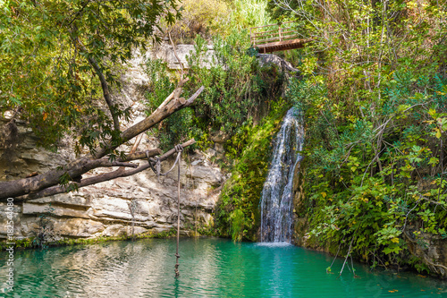 Adonis Baths  famous landmark near Paphos  Cyprus