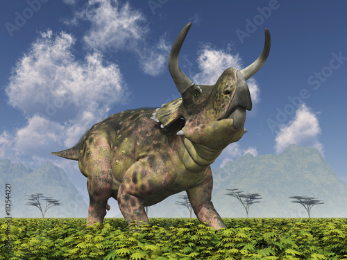 Dinosaurier Nasutoceratops © Michael Rosskothen