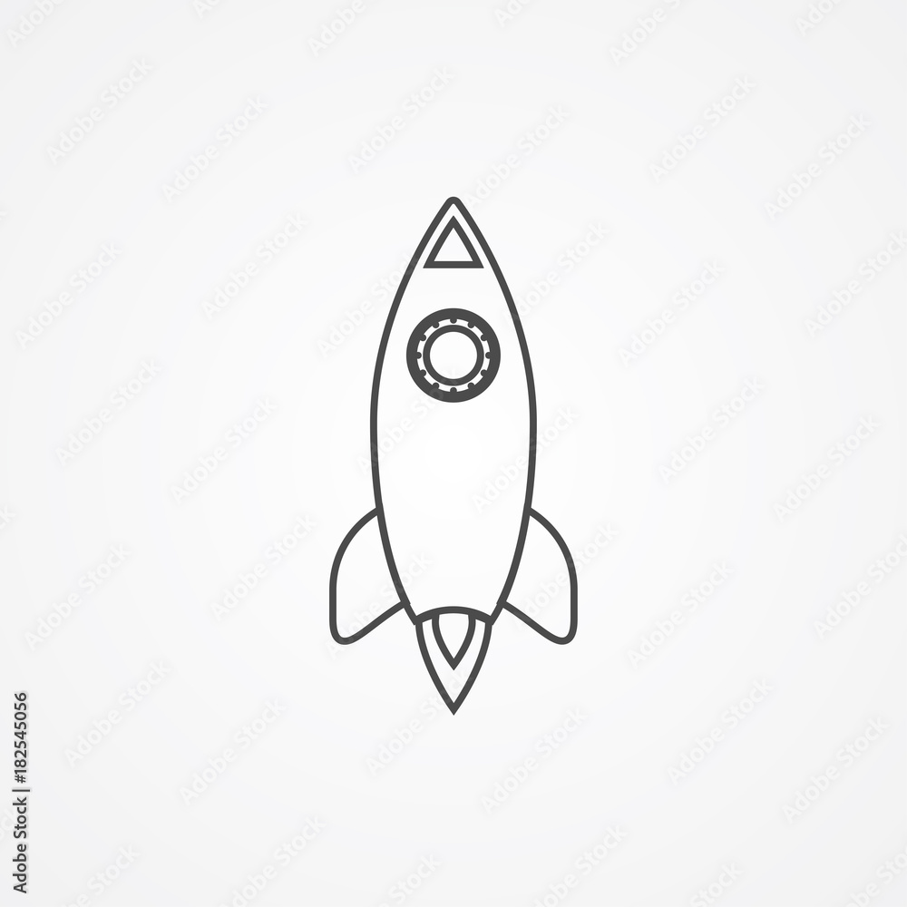 Rocket vector icon Rocket vector icon