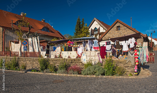 Nice old houses in the old town of Tihany, Hungary