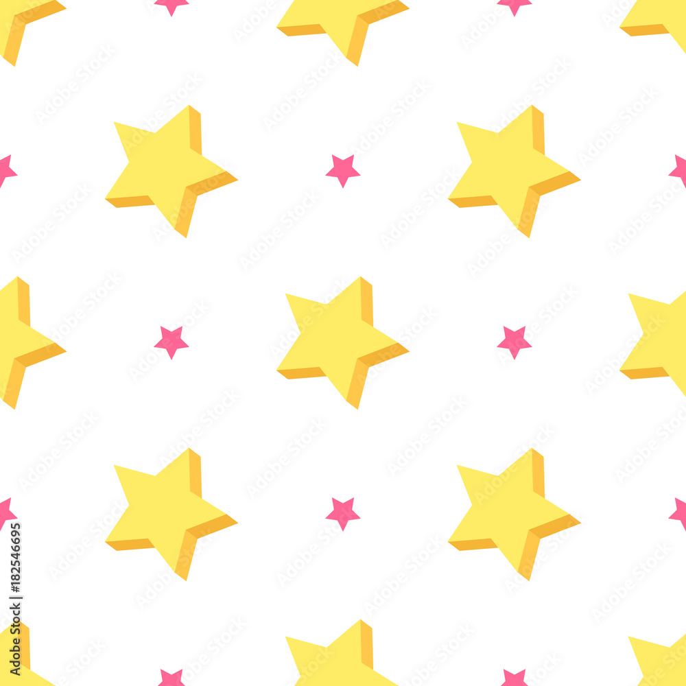 Starry Seamless Pattern Vector Illustration Starry Seamless Pattern Vector Illustration