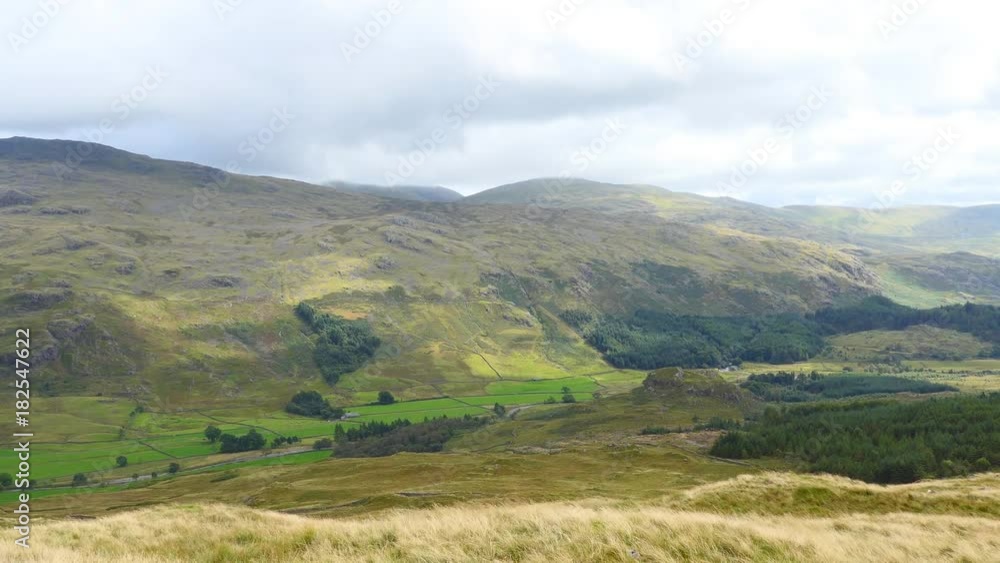 Hills and green fields. England. Hills and green fields. England.