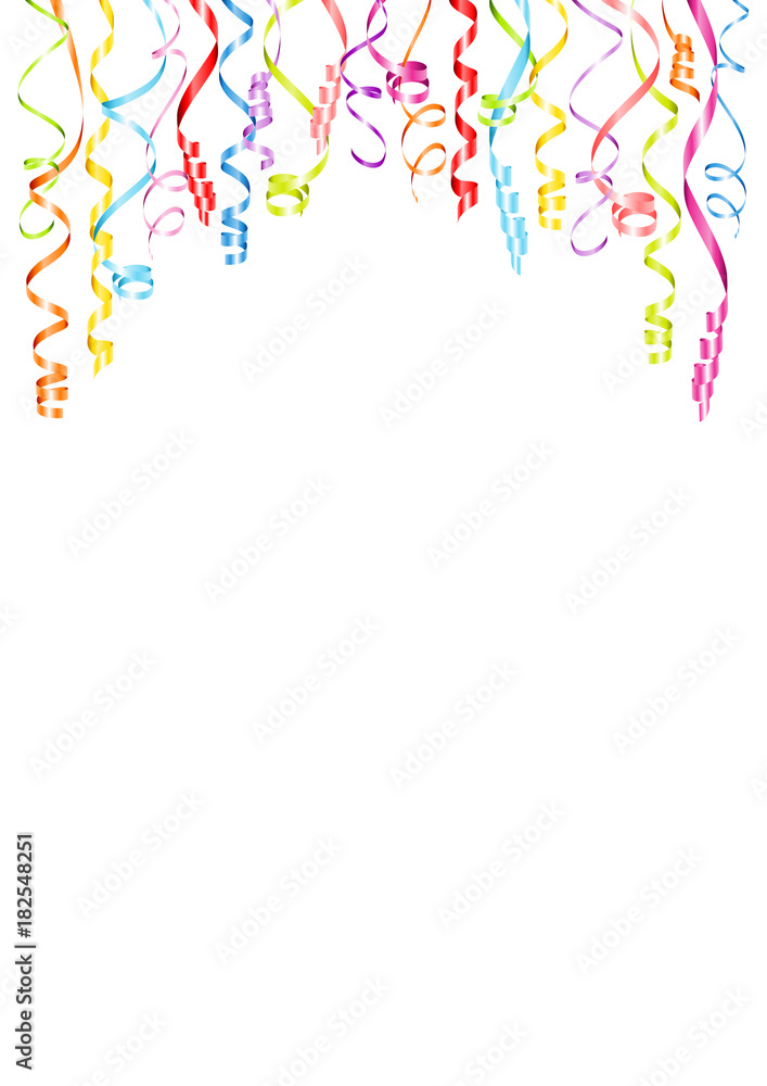Party Background Streamers A4 Stock Vector | Adobe Stock