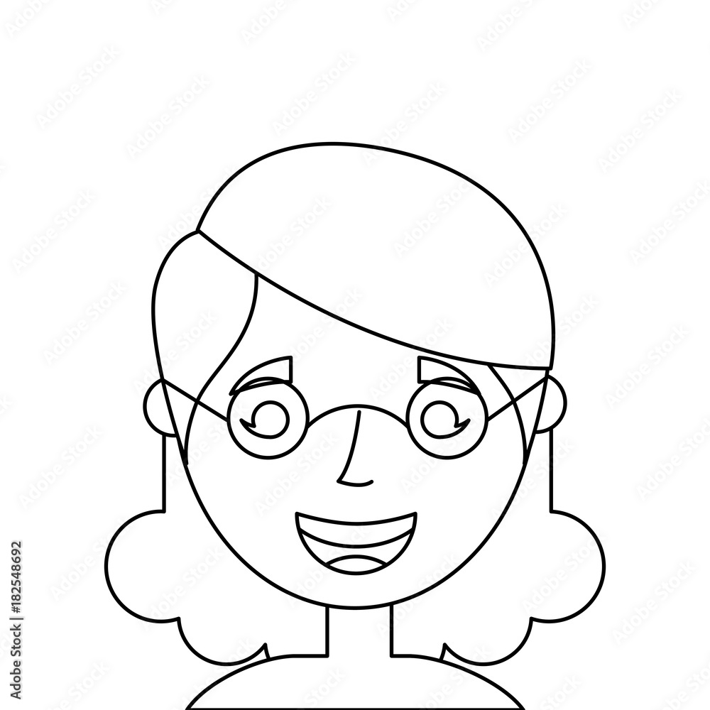 old woman face lady grandma cartoon vector illustration old woman face lady grandma cartoon vector illustration