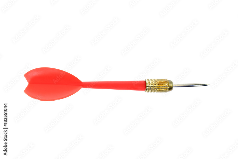 Dart / Red dart on white background. Dart / Red dart on white background.