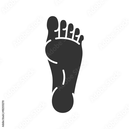 Foot glyph icon
