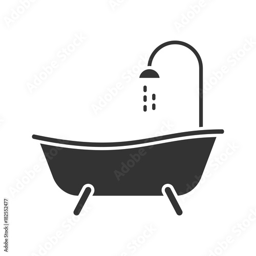 Bathtub glyph icon