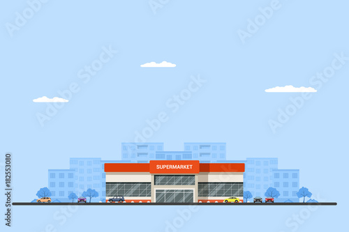 Picture of a supermarket building