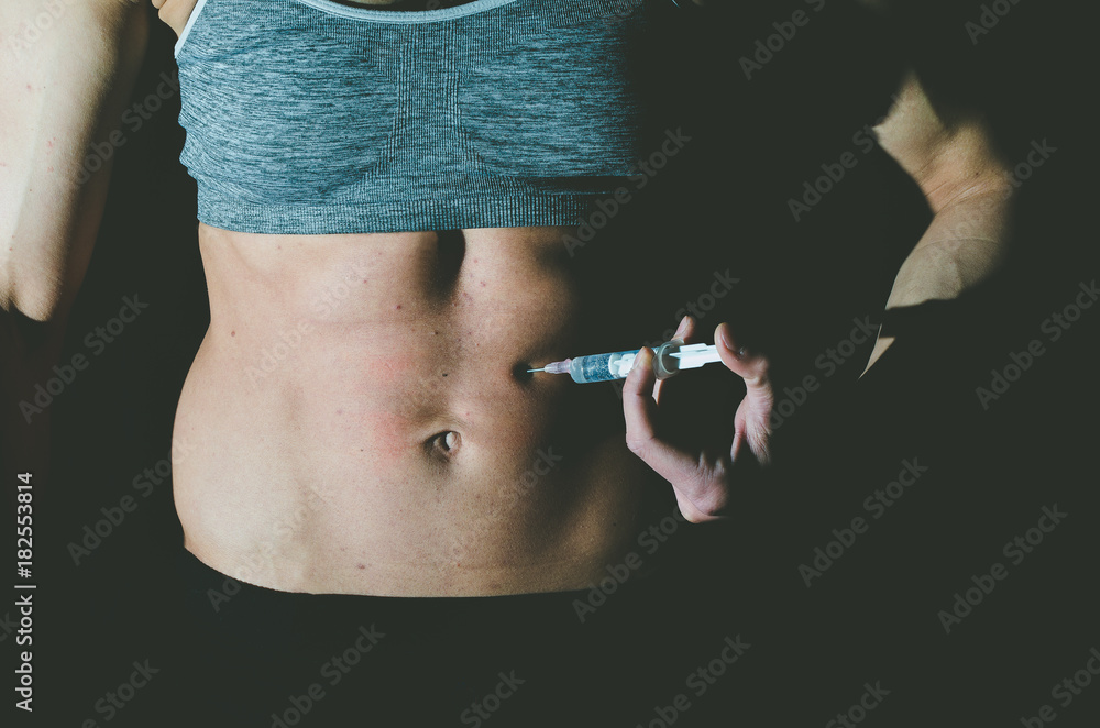 Steroids, Young woman inject anabolic steroids in her muscles doping abuse  in sport concept Stock-Foto | Adobe Stock