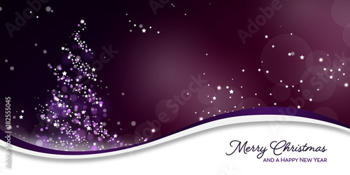 Weihnachten Lichterbaum - Violett EN