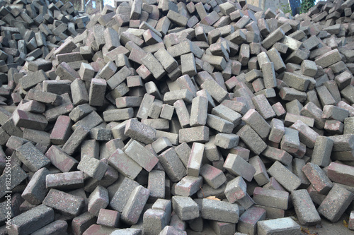 фотографія Pile of bricks for recreate roads in Moerkapelle, Nethetrlands