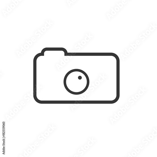 Camera line icon. Vector illustration.