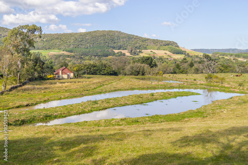 Farm, Lake, Forest and mountains in Gramado