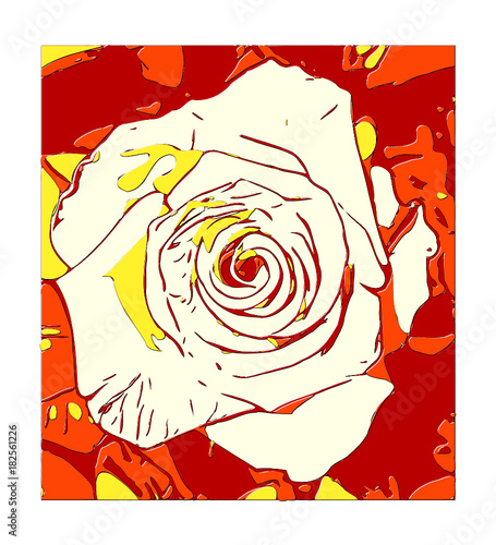 Rosen im Garten - Cartoons