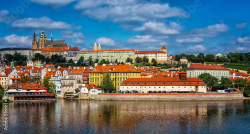 View on Prague Castle on a sunny day