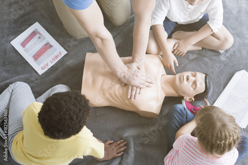 Top view of training