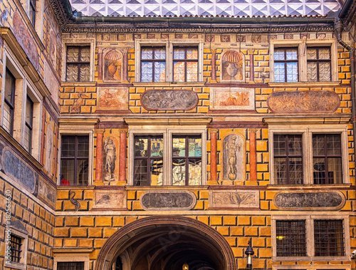 Painted walls of medieval c...