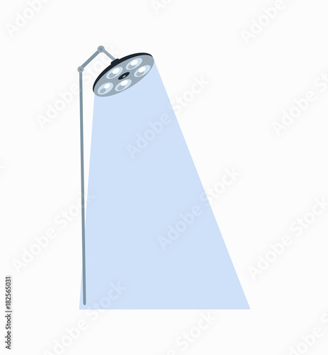Luminous Surgeon Lamp Icon Vector Illustration