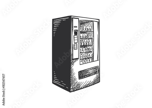 Vending Machine Hand Drawn