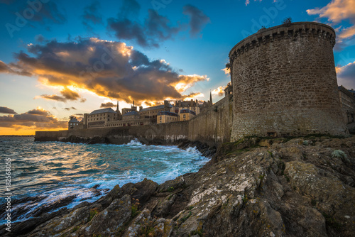 Saint-Malo, historic walled city in Brittany, France