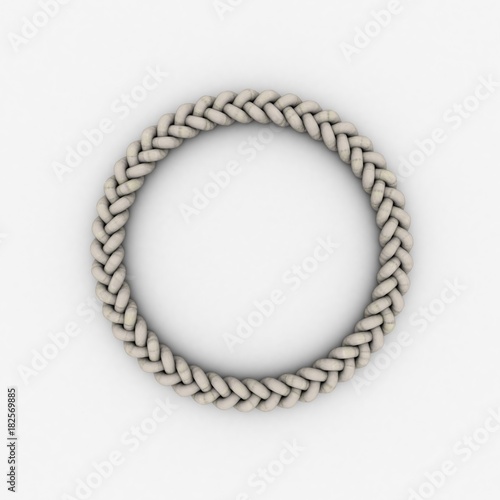 Braided frame in form of ci...