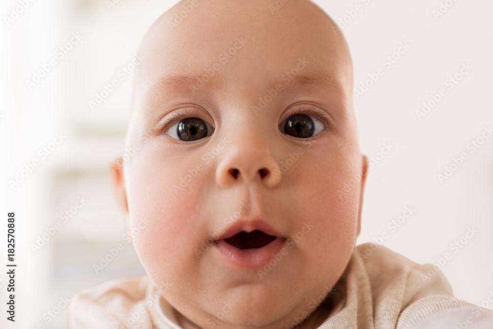 close up of happy little baby boy face close up of happy little baby boy face