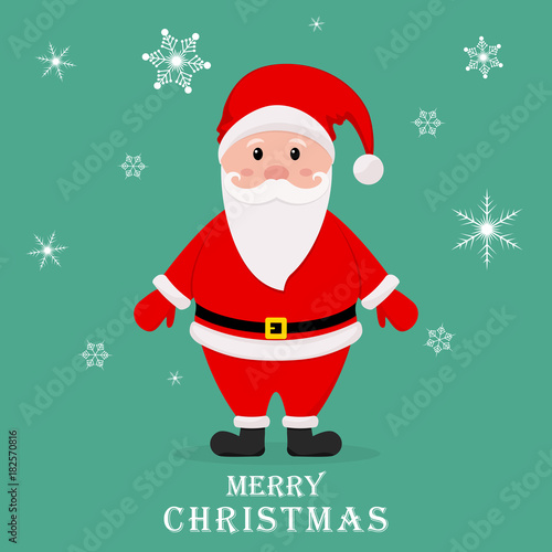 Cartoon Santa Claus. Vector illustration