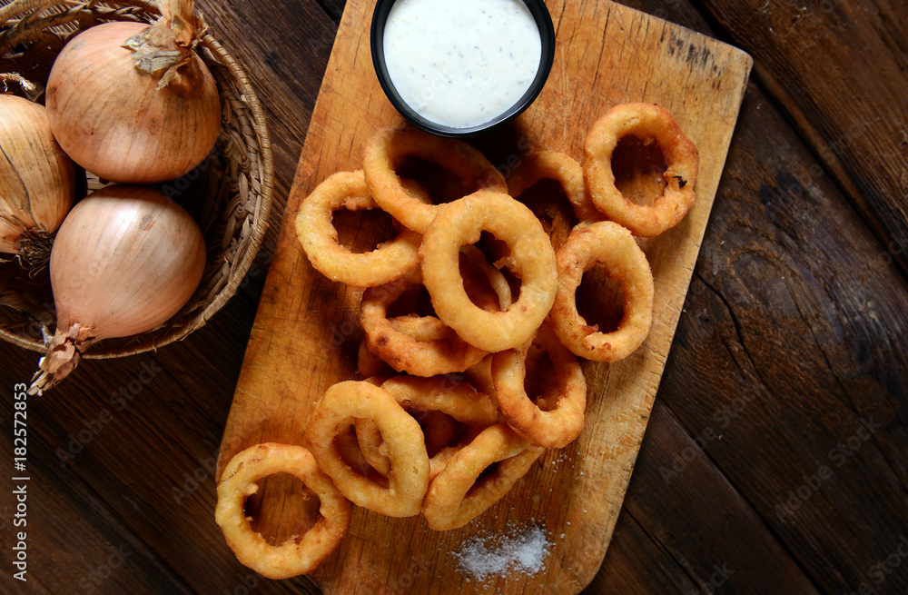 Onion rings snack Onion rings snack