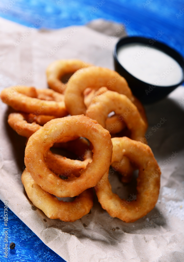 Onion rings snack Onion rings snack