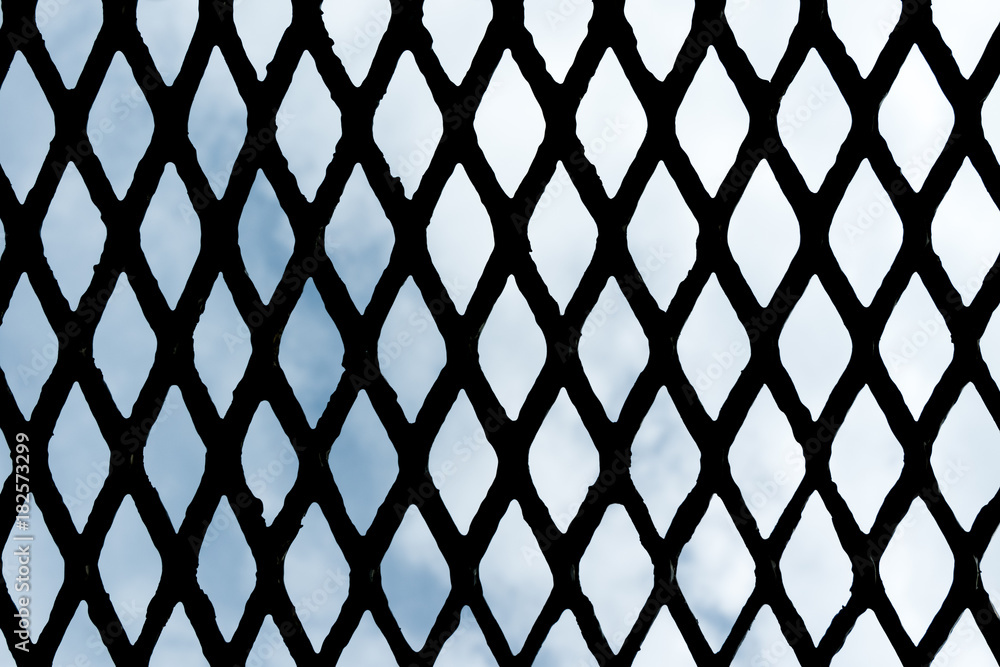 Fototapeta premium Steel grating texture and background
