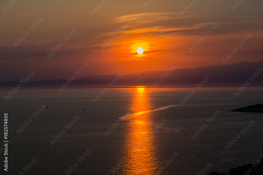 Naklejka premium Sea landscape in Thassos island