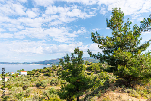 Sea landscape in Thassos island