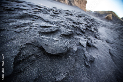 Close-up of Vestrahorn blac...